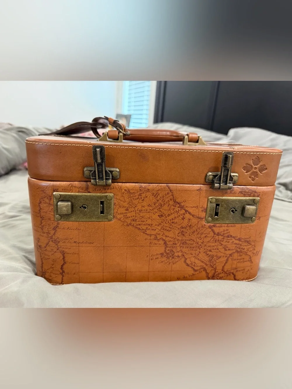 Patricia Nash Tan Brown Travel Jewelry Case - Picture 4 of 5